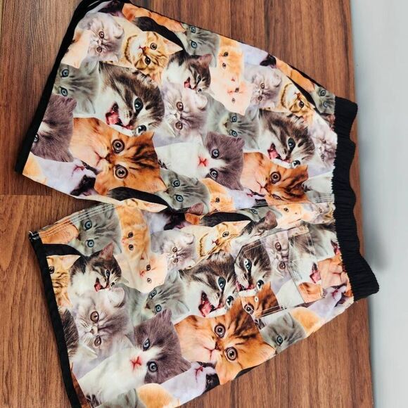 Cat Swim Trunks Board Shorts Men's Size Small - Picture 5 of 5